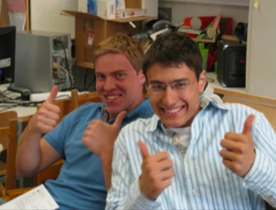 Aleksi and Jonne in high school