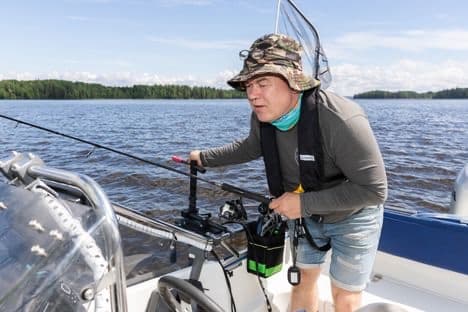 Zander Spinning on Lake Kulovesi